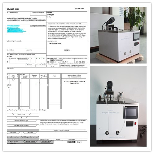 Customer from South Korea Purchased Lubricant Oil Oxidation Stability Tester in April 2019