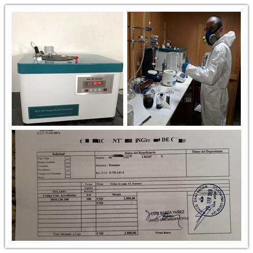 Customer from Chile Purchased Oxygen Bomb Calorimeter in March 2019
