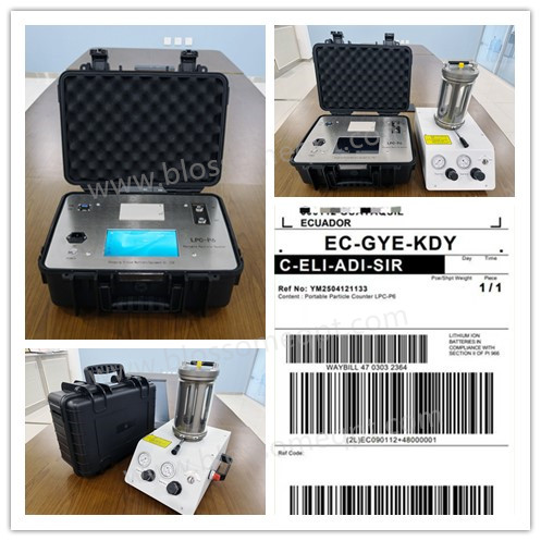 Customer From Ecuador Purchased Portable Oil Particle Counter& Pressure Sampler in April 2025