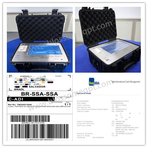 Customer From Brazil Purchased Portable Oil Particle Counter in March 2024