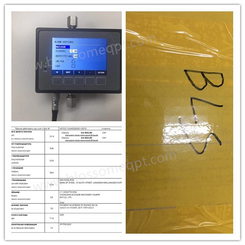 Customer From Russian Federation Purchased 4 Sets Online Oil Particle Counter with Moisture Sensor in October 2023