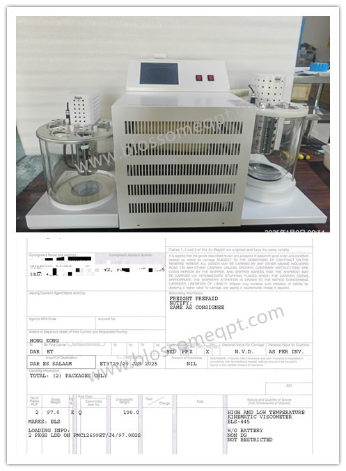 Customer From Tanzania Purchased Low And High Temperature Kinematic Viscometer in January 2025