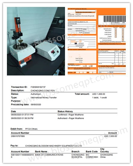 Customer From Australia Purchased Cone Penetration Tester BLS-217 in May 2020